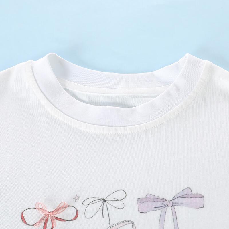 Montagut Girls' Abstract Line Print Long-Sleeve T-Shirt