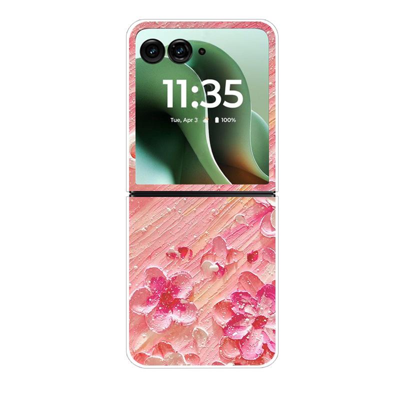 Modne Przezroczyste Etui Na Telefon Dla Motorola Razr 40 50Ultra Razr 60 Ultra Ochronne Etui Dla Razr40 Razr50 Przezroczysta Twarda Powłoka PC