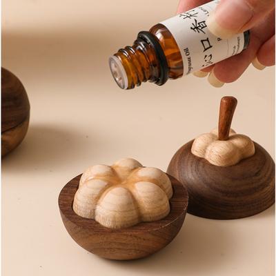 Difusor Repelente de Mosquitos de Óleo Essencial de Madeira Recipiente de Fragrância para Mesa Madeira Fragrante Expandida Refrescante Auxílio para o Sono