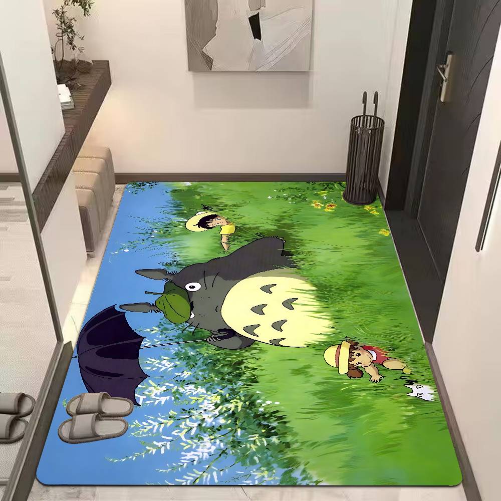 Cartoon T-Totoro Entrance Door Mat Nordic Style Bedroom Living Room Doormat Home Balcony Anti-Slip Modern Home Decor