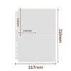 A4 Photocard Binder Sheets Transparent PP Acid Free Photo Album Refill Pages Multiple Pockets Sleeve Card Stamp Die