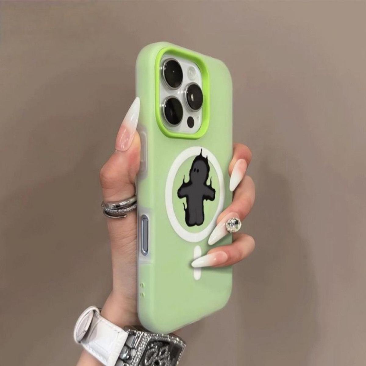 

Magnetic Jelly 2-in-1 Mobile Phone Case for Apple 17PROMAX Fashionable Soft Edge Small Fresh Skin Feel Premium Case For iPhone 17 Pro Max