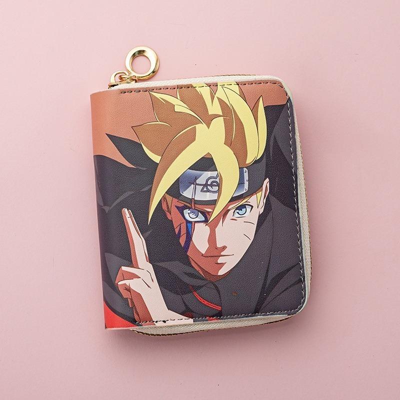 Anime Short Wallet Teen Fashion Simple Change Bag Card Bag Wallet