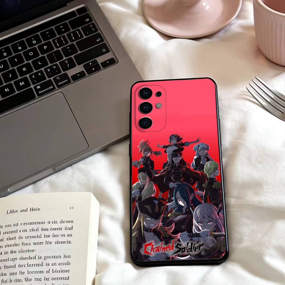 Anime C-Chained Soldier  Phone Case For Samsung S25,24,23,22,30,21,10,9,Ultra,Plus,Lite,FE,4,5 G Soft Black Case