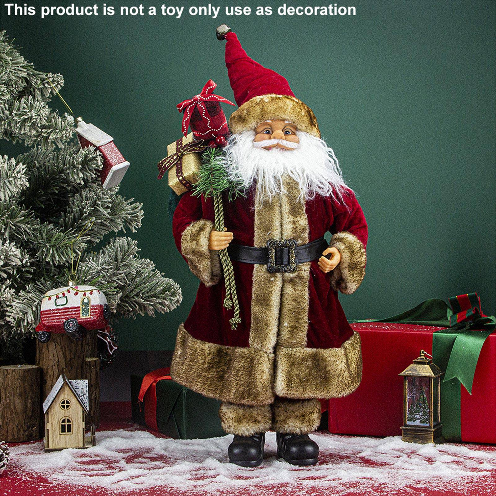 

SantaClaus 60cm Standing Doll, Decorated By The YoungMaster, SantaClaus Figurine, Christmas Decoration One Size