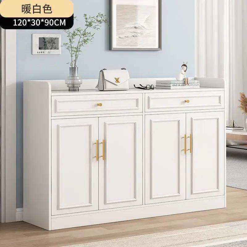 Living Room Furniture Household Shoe Cabinet High Capacity To Ground Storage Doorway Modern Simplicity Multifunctional Scarpiere