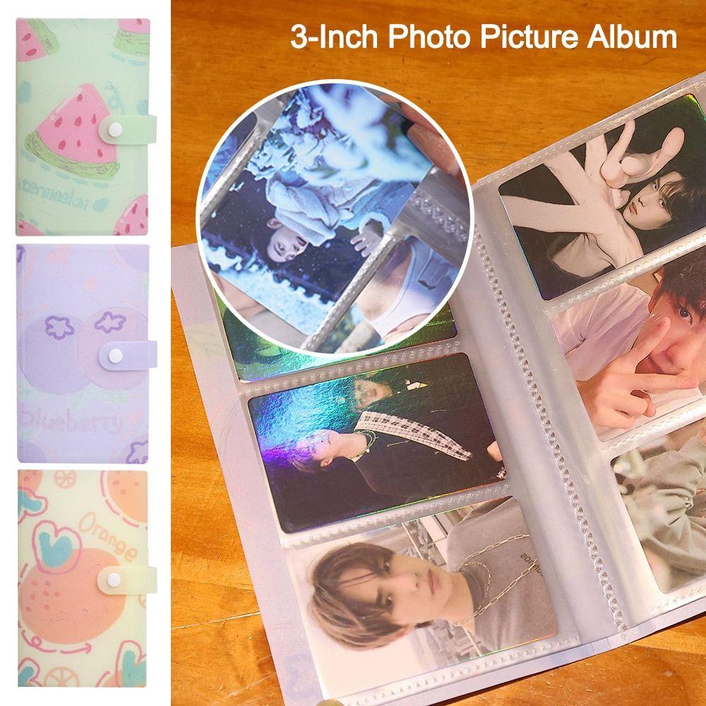 3palcové album na pohlednice 120 slotů držák na karty fotoalba pro Polaroid fotografie