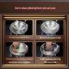 Food-Grade 304/316L Stainless Steel Induction Wok, Non-Stick, Round Bottom, No Coating