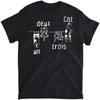 Un Deux Trois Cat Funny French Cat Women Girls T-Shirt, Tank Top, Long Sleeve Shirt, Sweatshirt, Hoodie Men Women Kids Made In Canada