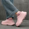 Fashion Winter Indoor New Home Waterproof Plush Warm Cotton Shoes Outdoor Platform Anti Slip Casual Cotton Shoes for Women Large Size