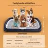 Dog Urinal Tray with Fence and Anti-Stepping Net for Medium To Large Dogs