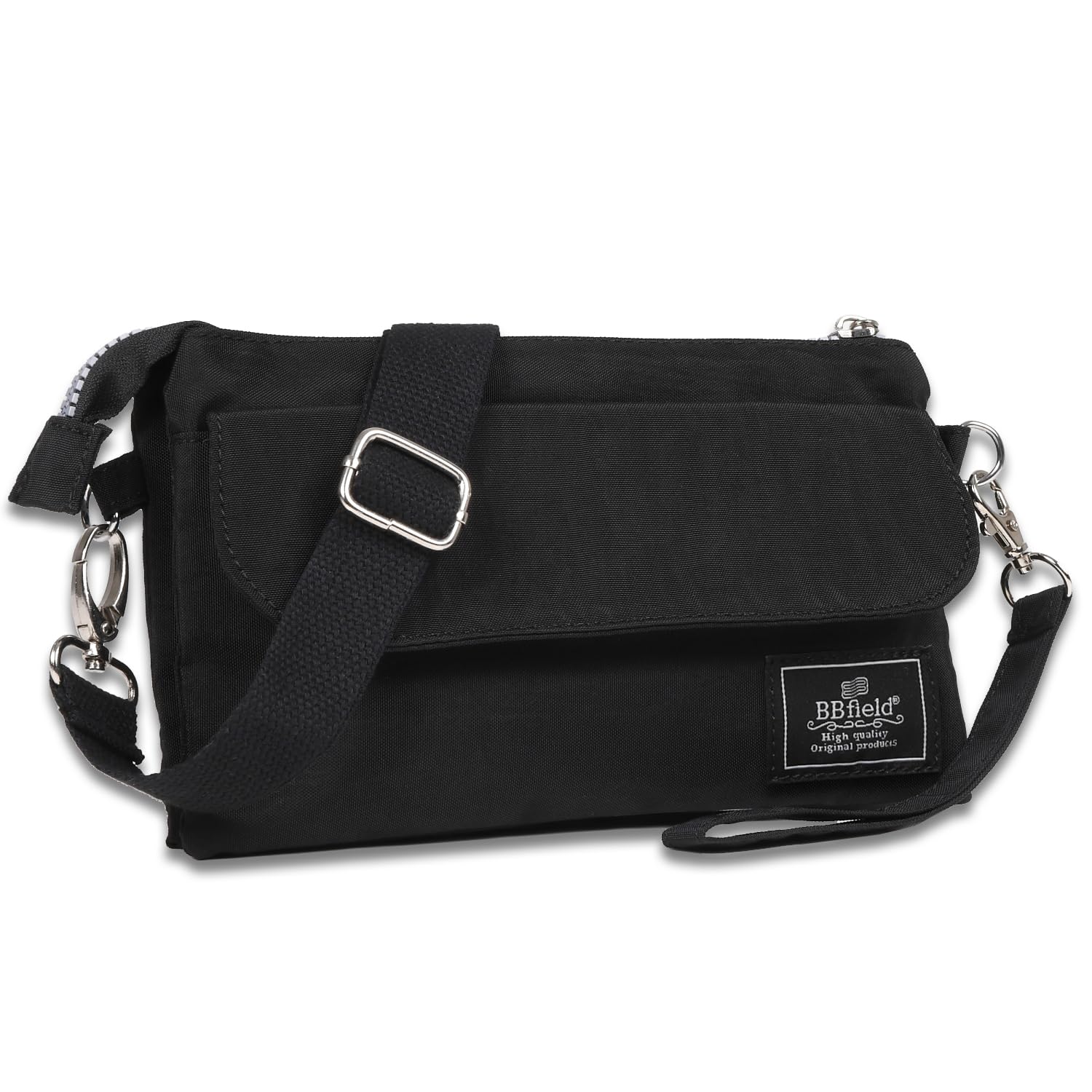 

BB Field Women s Shoulder Bag, Men s Pochette, Small, Crossbody, 2-Way, Water-Repellent, 2115 (Black)
