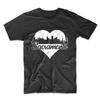 Men's Sacramento Shirt - Retro Sacramento California Skyline Heart T-Shirt