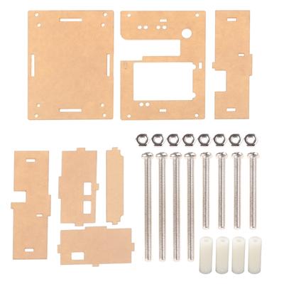 Caixa Transparente de Acrílico Compatível para Testador de Transistor TFT GM328 Medidor de Diodo Kit DIY PWM Quadrado Durável