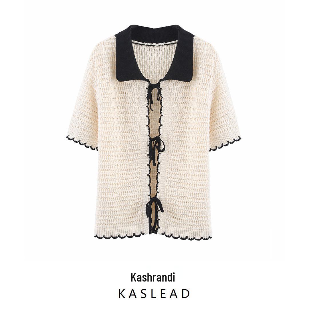 

Spring 2025 Women s European & American Style Crochet Cardigan Top Medium