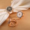 Schal-Ring-Clip für Damen Strass-Hemd-Krawatten-Clips Metall-Schneeflocke Runder Gürtel Seidenschal-Schiebering für Schal Kleid Bekleidungszubehör