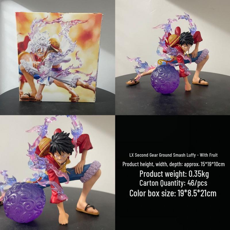 Фигурка Луффи из One Piece, Второй Гир, Ground Pound, с моделью плода Ника