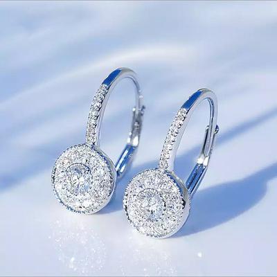 Fashion Luxury Hoop Dangle Earrings for Women with Dazzling Cubic Zirconia Earrings Gift Statement Jewelry