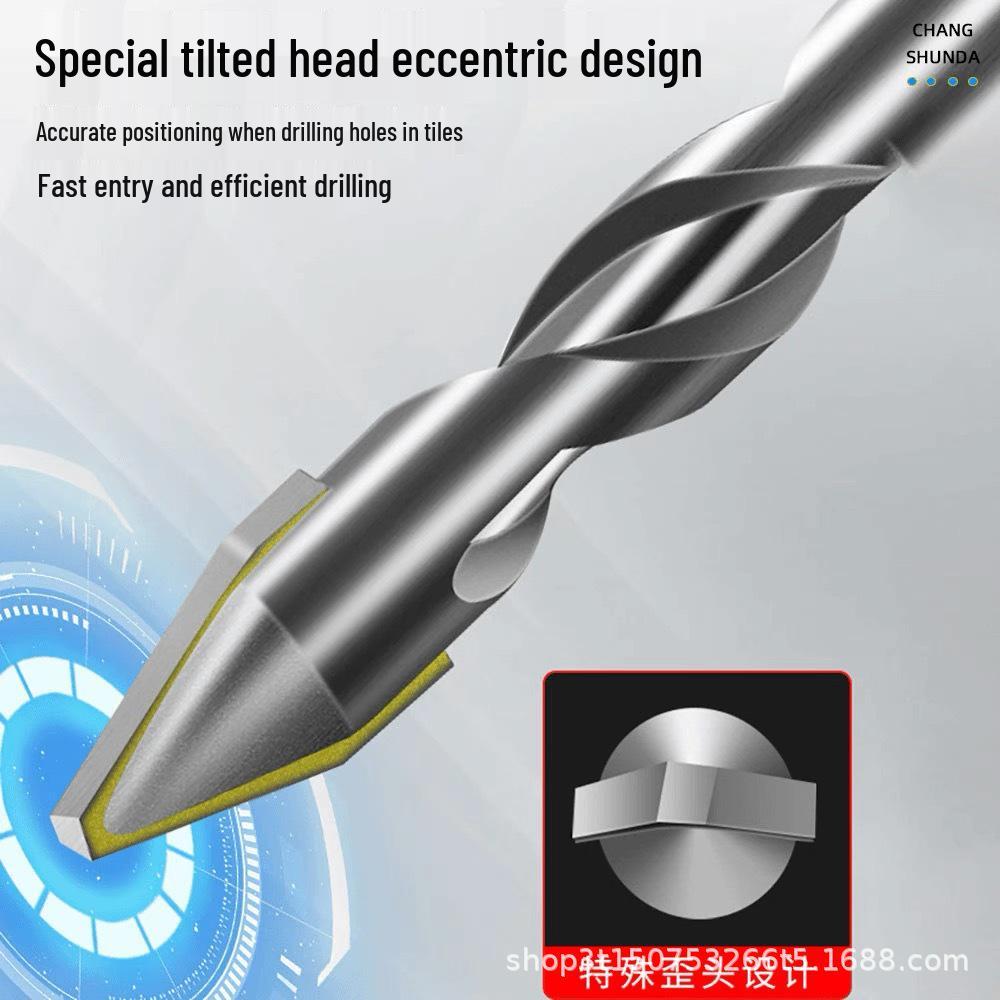 Multi-functional Eccentric Tile & Marble Drill Bit with Hex Shank