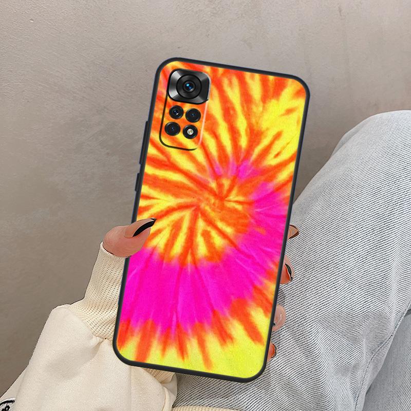 

Blue Tie Dye Groovy Shroom Patchwork For Xiaomi Redmi Note 13 9 10 11 12 14 15 Pro Plus Case Cover For Redmi 14C 10C 12C 13C 15C Redmi 15C 5G
