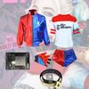Squad Suicide Quinn Cosplay Coat Jacket Shirt Costume Party Girl Props