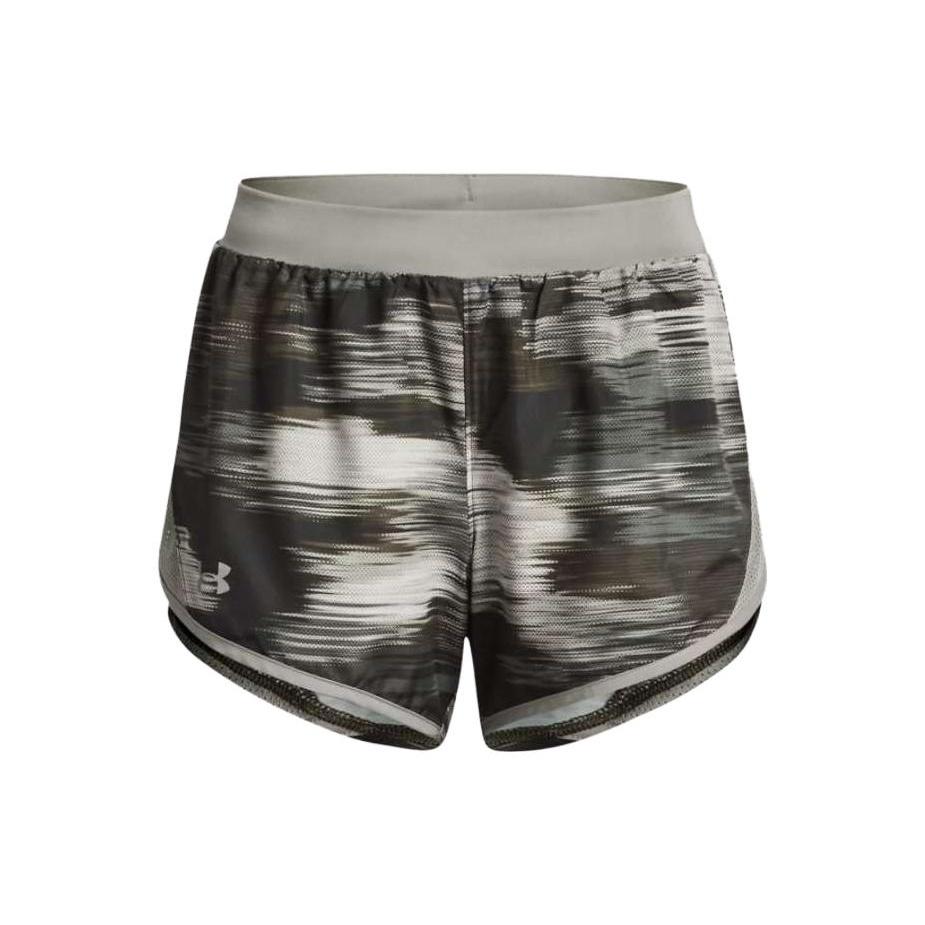 (WMNS) Under Armour Fly-By 2.0 Printed Shorts Grey Women s 1350198-502 L