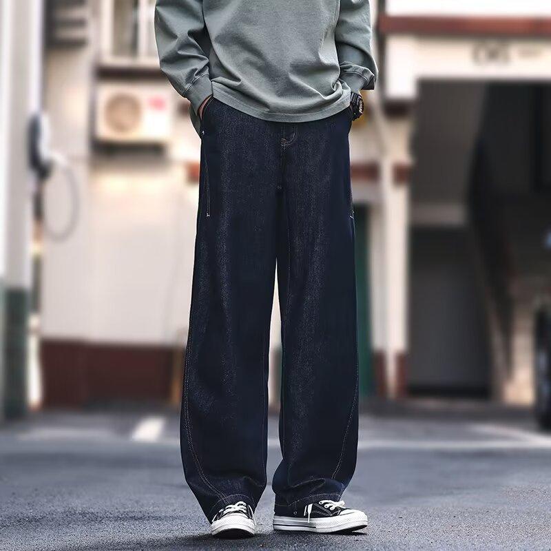 Джинсы женские JYL Винтажные черные Свободные Широкие Летние Новые Средняя посадка Прямые Деним M