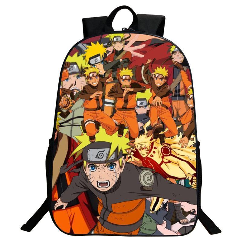 Stylish Anime Naruto Book Bag With Durable Design And Adjustable Shoulder Straps