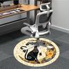 1PC Moon Cat Office Round Area Rug, Indoor Mat Suitable For Office, Under Office Chairs Bedroom Living Room Home Decor, Room DecoT1223061
