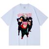 230 Gsm 100% Cotton Jujutsu Kaisen V12 Jujutsu High Print Unisex Heavy Cotton T Shirt