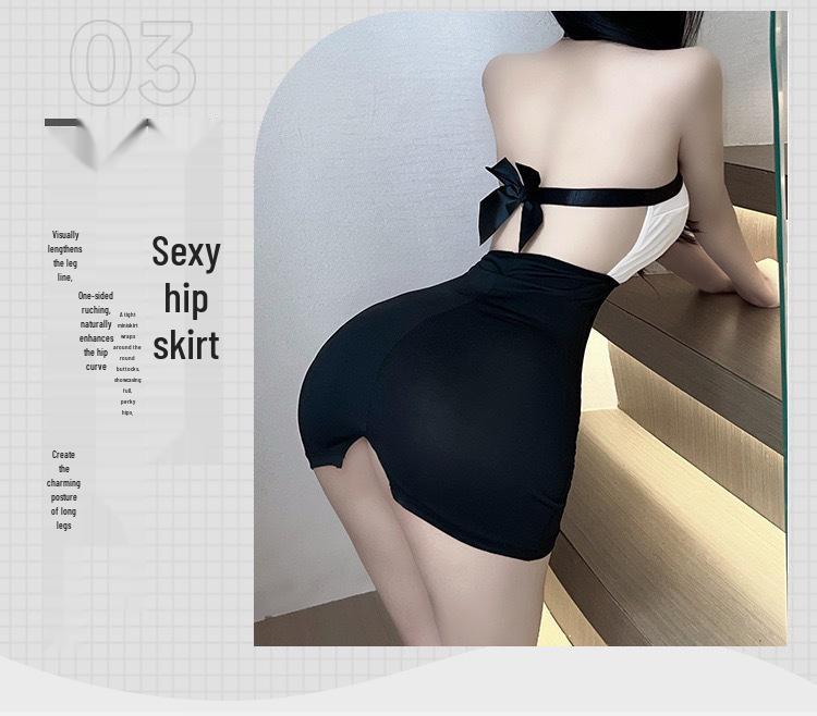Women's Sexy Secretary Lingerie Set: Passionate Nightdress for Role Play