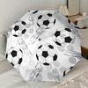 Soccer Ball Patterned Automatic Opening/Closing Umbrella with Foldable Design, Iron Frame, Outdoor Use, Ideal Gift for Fans, Travelers, Dail