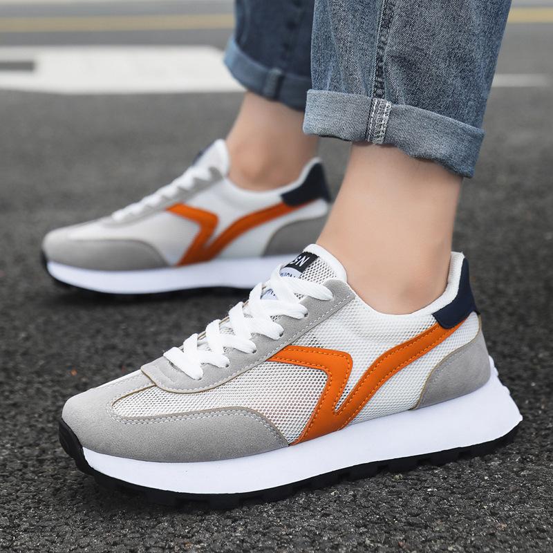 Neues Paar Sportschuhe Farbabstimmung vielseitige Plateauschuhe bequeme Paarschuhe Trend vielseitige Freizeitschuhe Herren und Damen