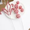 Lifelike Christmas Plush Candy Cane Festival Xmas Tree Garland Ornaments  Home Decoration