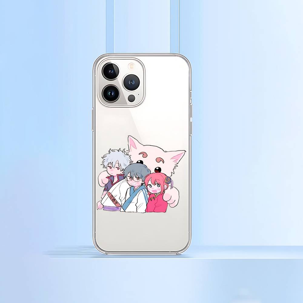 Anime G-Gintama Phone Case For IPhone 17 16 15 12 11 Pro Max 14 Plus 13 Mini Clear Cover Soft Funda