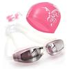 Shenyu Anti-Fog HD Swim Goggles Set: Includes Electroplated Goggles, Silicone Nose Clip, Earplugs, and PU Swim Cap.