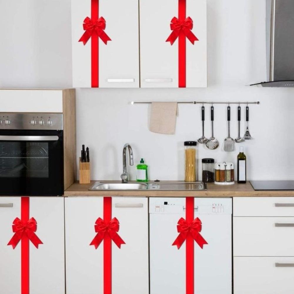 New Party Decor Bow Ribbon DIY Supplies Cabinet Door Hanging Door Bow Ribbon Hanging Charm Christmas