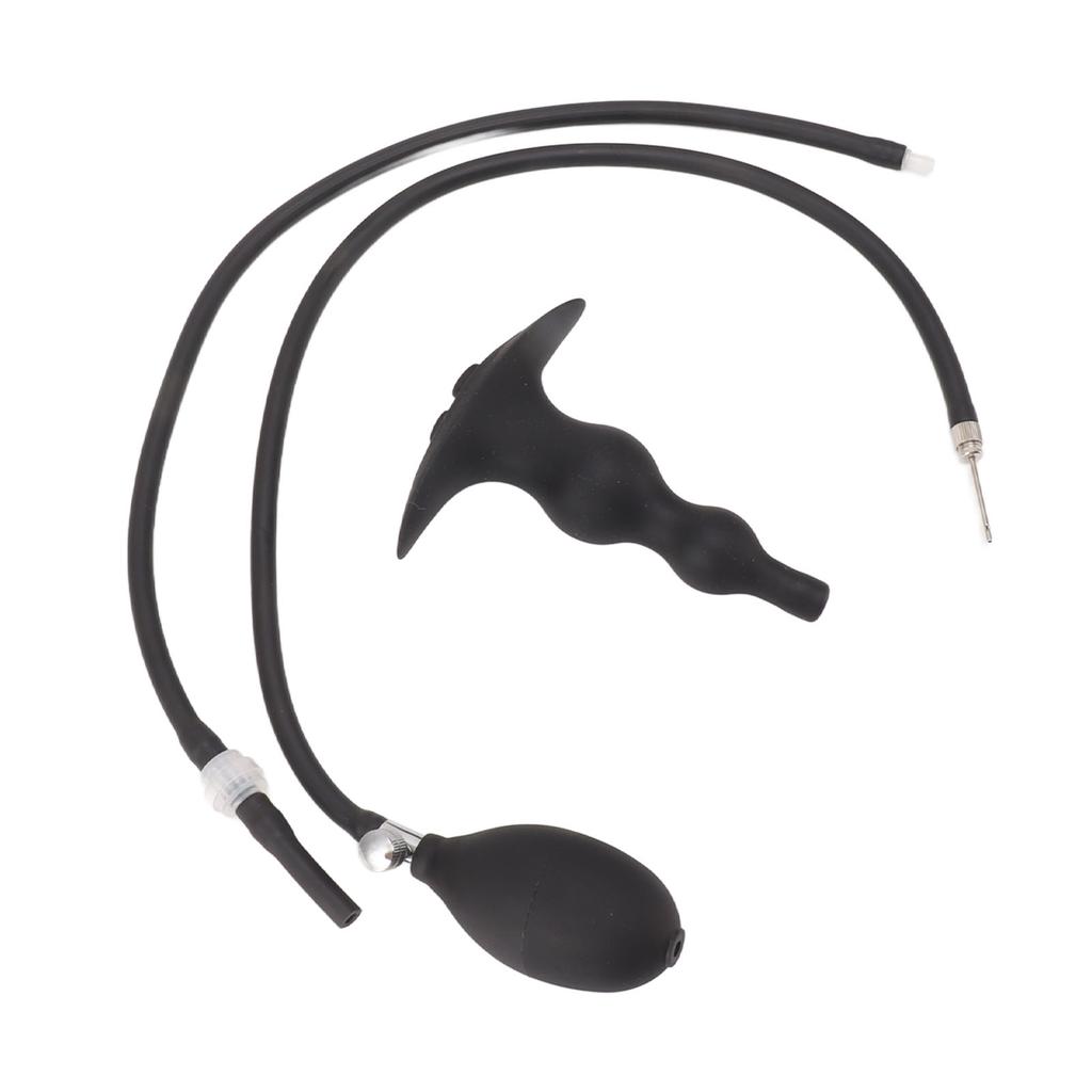 Silikonowa Gruszka Lewatywy Zestaw Nadmuchiwana Miękka Elastyczna Czysta Analna Irygacja Zestaw do Lewatywy dla Kobiet Mężczyzn Początkujących