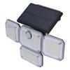 Solar Outdoor Street Light 4 Rotating Head Flexible Foldable IP64 Heat Resistant Home Solar Lamp