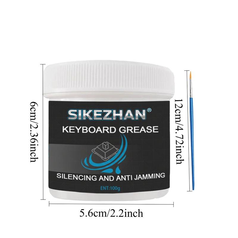200g/100g Mechanical Keyboard Lubricant Grease Oil Kit Keyboards Axes Stabilizer Mechanical Lubrication with Brush