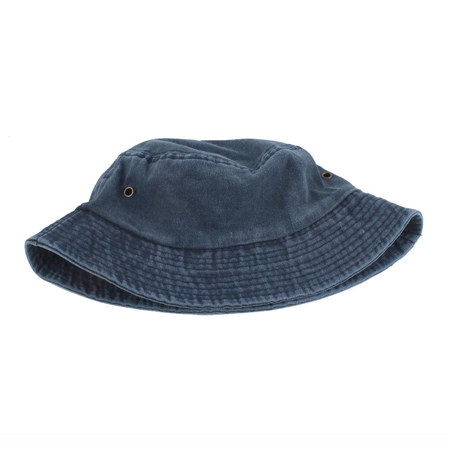 Spłowiały Dżinsowy Kapelusz Bucket Dziecięcy Szerokie Rondo Bawełniany Kapelusz Rybacki Dziewczęcy Chłopięcy Letni Kapelusz Panama Chroniący Przed Słońcem Zewnętrzna Plażowa Czapka Wędkarska