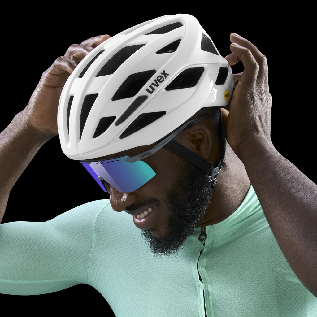Sports Sunglasses UV400 Mirror Lens Pace Stage Gray Matte [Uvex] Anti-fog Cycling/Running/Outdoor