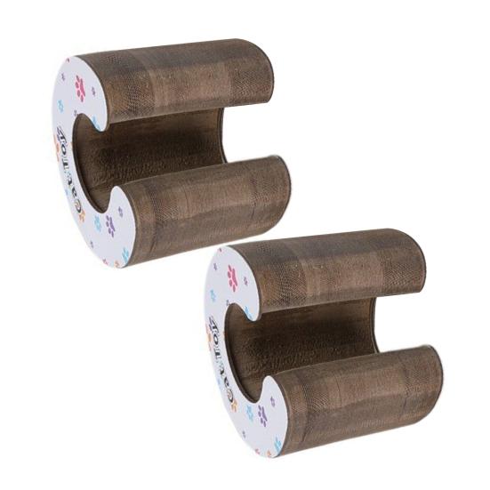 Accordion Cat Scratcher Transformable Cat Toy with Bell Ball Scratching Board Interactive Enrichment Toy for Indoor Cats Kittens