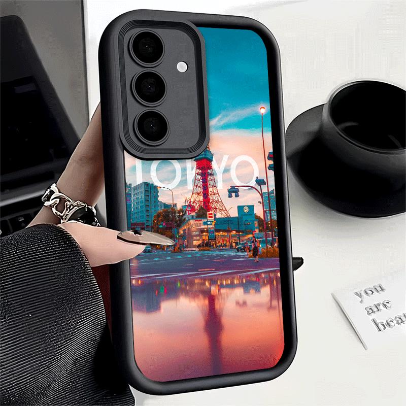 Osaka Tokyo Japan Scenery Soft Phone Case for Samsung Galaxy A17 A16 A26 A36 A56 A15 A25 A35 A55 A14 A24 A34 A54 A13 A23 A33 A53
