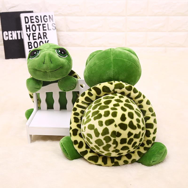 1Pcs 20cm Super Green Big Eyes Stuffed Tortoise Turtle Children Kids Animal Plush Baby Toy Gift
