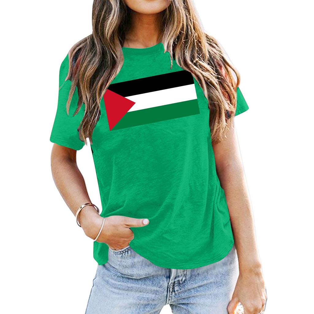 Tricou cu imprimeu Drapelul Palestinian gratuit Topul Conflictului Palestinian Israelian