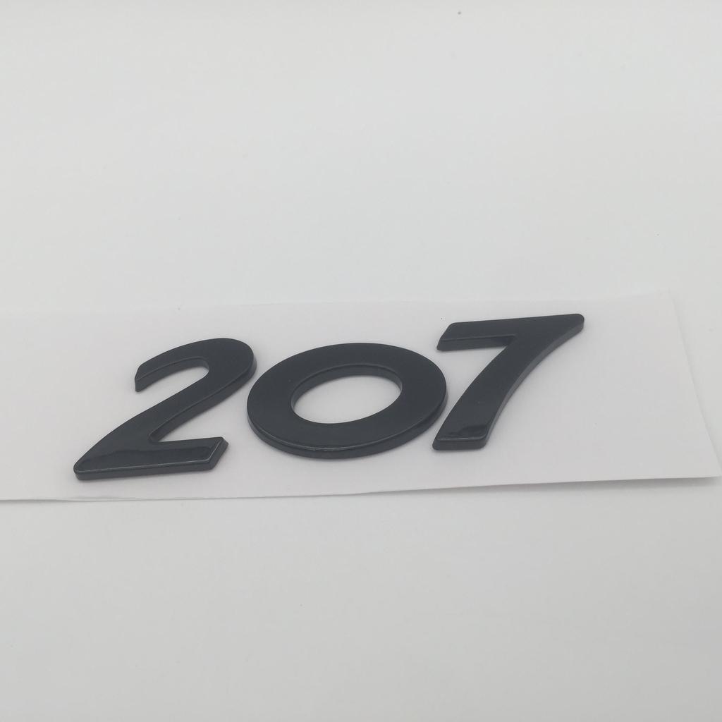 1pcs 3D ABS GT 206 207 208 301 307 308 408 508 car Letter Emblem Rear tail trunk Decals badge sticker Decal styling Accessories