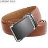 Gürtel Herrengürtel, automatische Schnalle, echtes Leder, ohne Zwischenschicht, 3,5 cm, einfacher Freizeitgürtel für mittleres und junges Alter, trendiger Herrengürtel