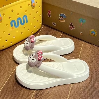 Ladies Korean Version of Flip-flops Casual Fairy Wind Slippers Outdoor Thick Bottom Non-slip Comfortable Soft Slippers