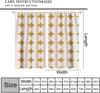Mid-Century Vorhang, Gelb Vintage Abstrakt Boho Fensterdekoration Moderne Geometrische Kreise Kreisförmig Klassisch Retro 50er Jahre Bauernhaus
